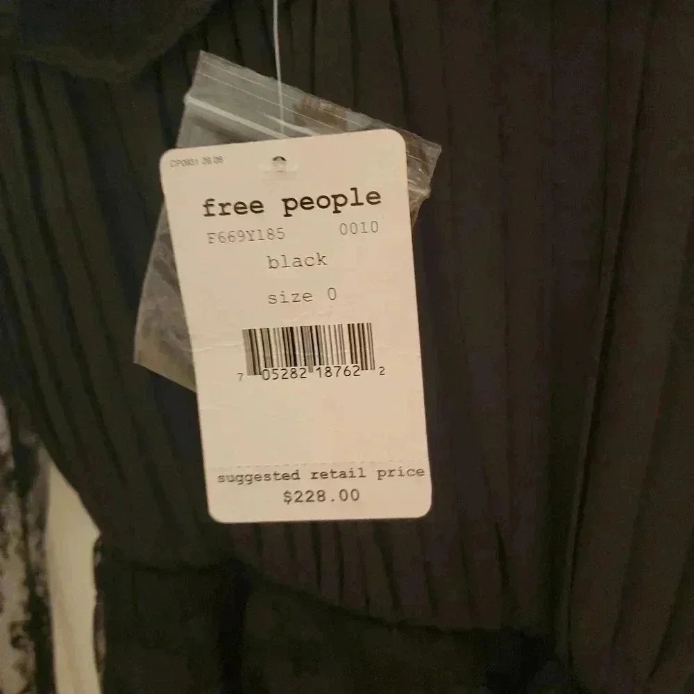 FREE PEOPLE BLACK DRESS - Picture 5 of 5
